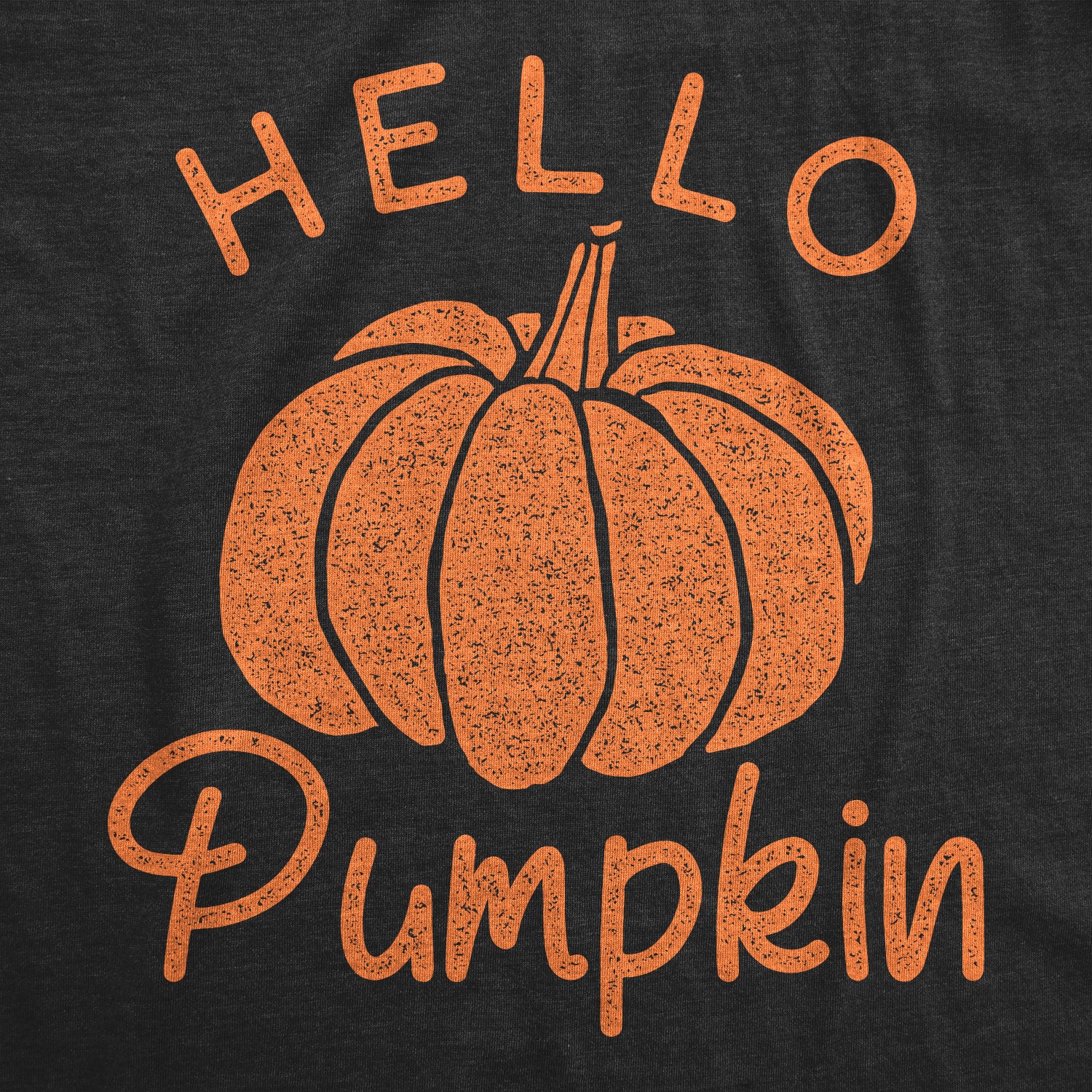 Funny Heather Black Hello Pumpkin Maternity T Shirt Nerdy Halloween Tee