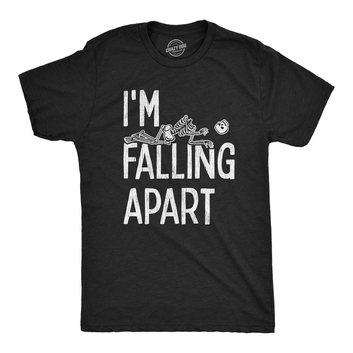 Funny Heather Black - Falling Apart I'm Falling Apart Mens T Shirt Nerdy Halloween Tee