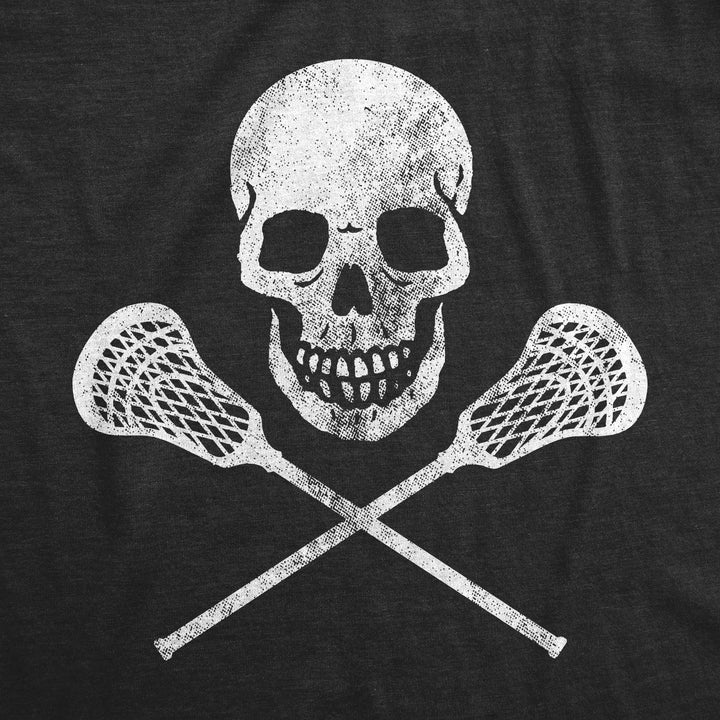Lacrosse Skull Men's T Shirt