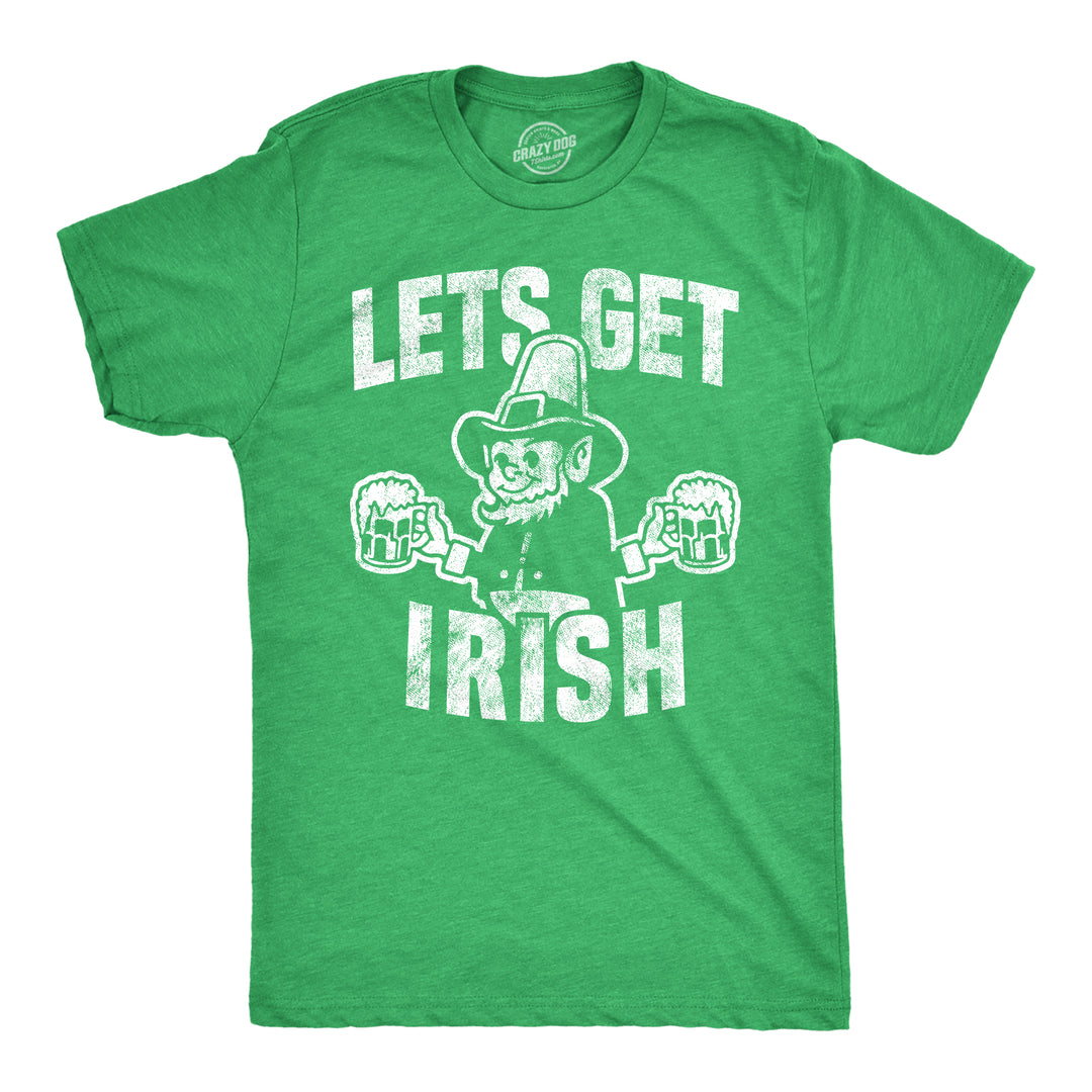 Funny Heather Green - Get Irish Let's Get Irish Mens T Shirt Nerdy Saint Patrick's Day Tee