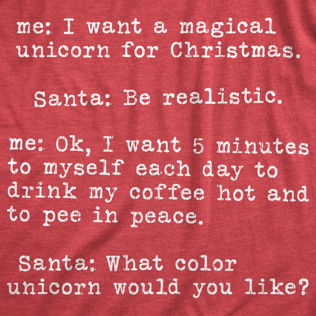 Magical Unicorn For Christmas Men's T Shirt