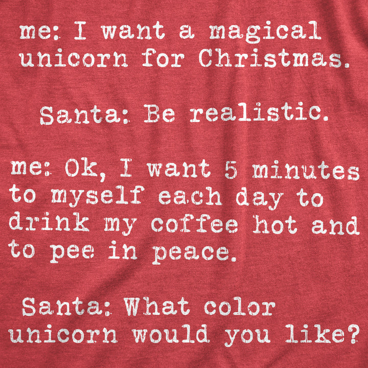 Magical Unicorn For Christmas Men's T Shirt