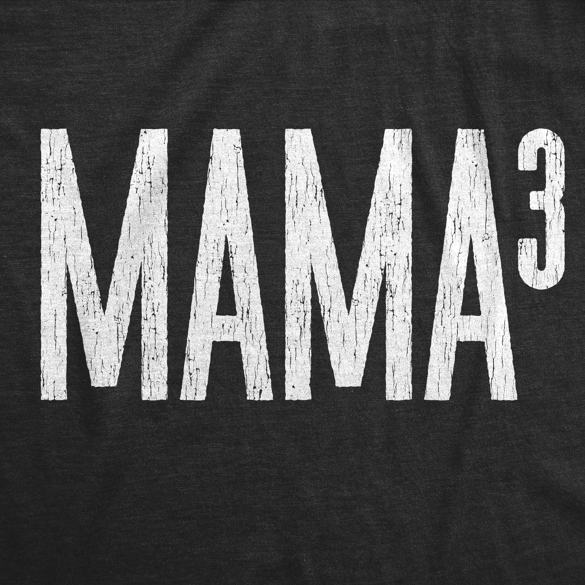 Funny Heather Black - Mama Cubed Mama Cubed Womens T Shirt Nerdy Mother's Day Nerdy Tee