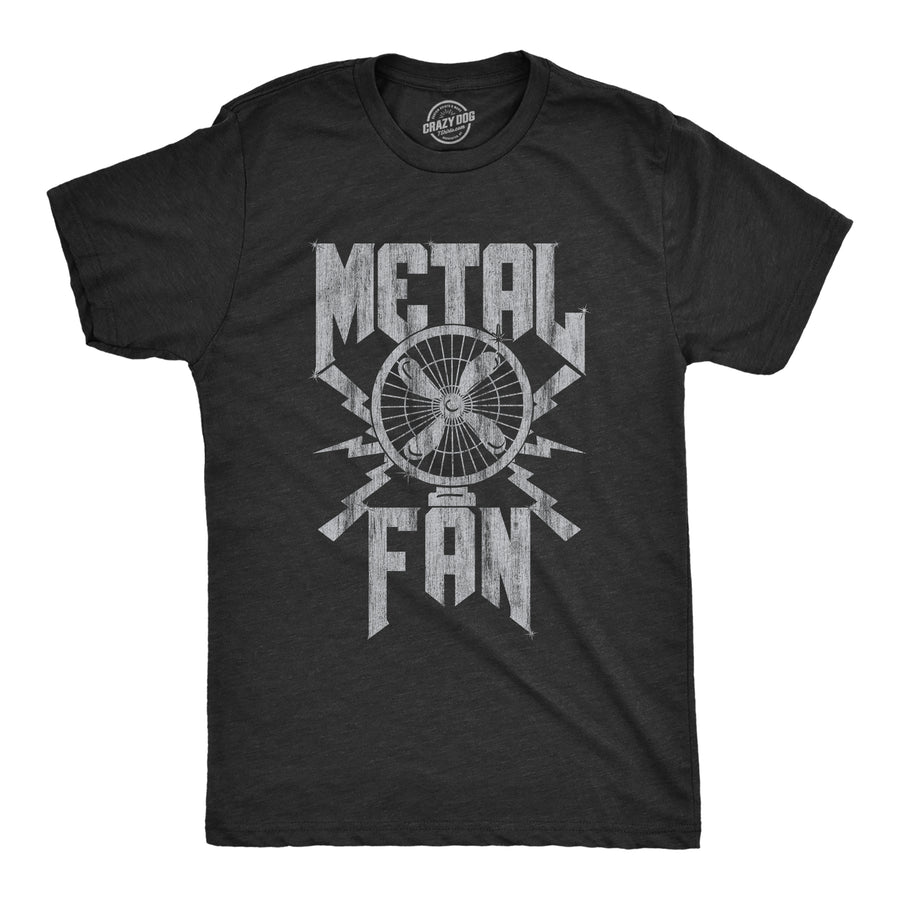 Funny Heather Black Metal Fan Mens T Shirt Nerdy Sarcastic Tee