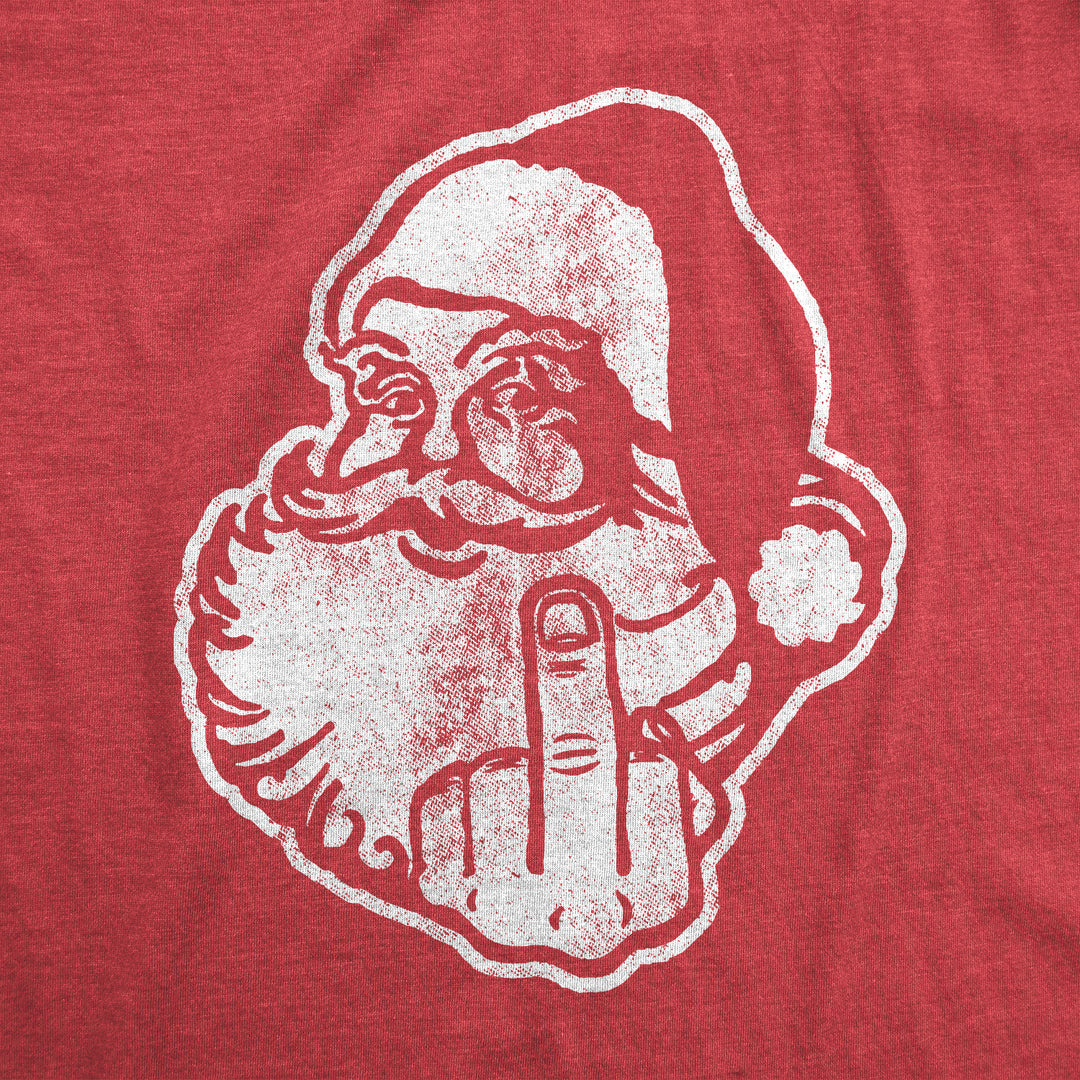 Middle Finger Santa Men's T Shirt