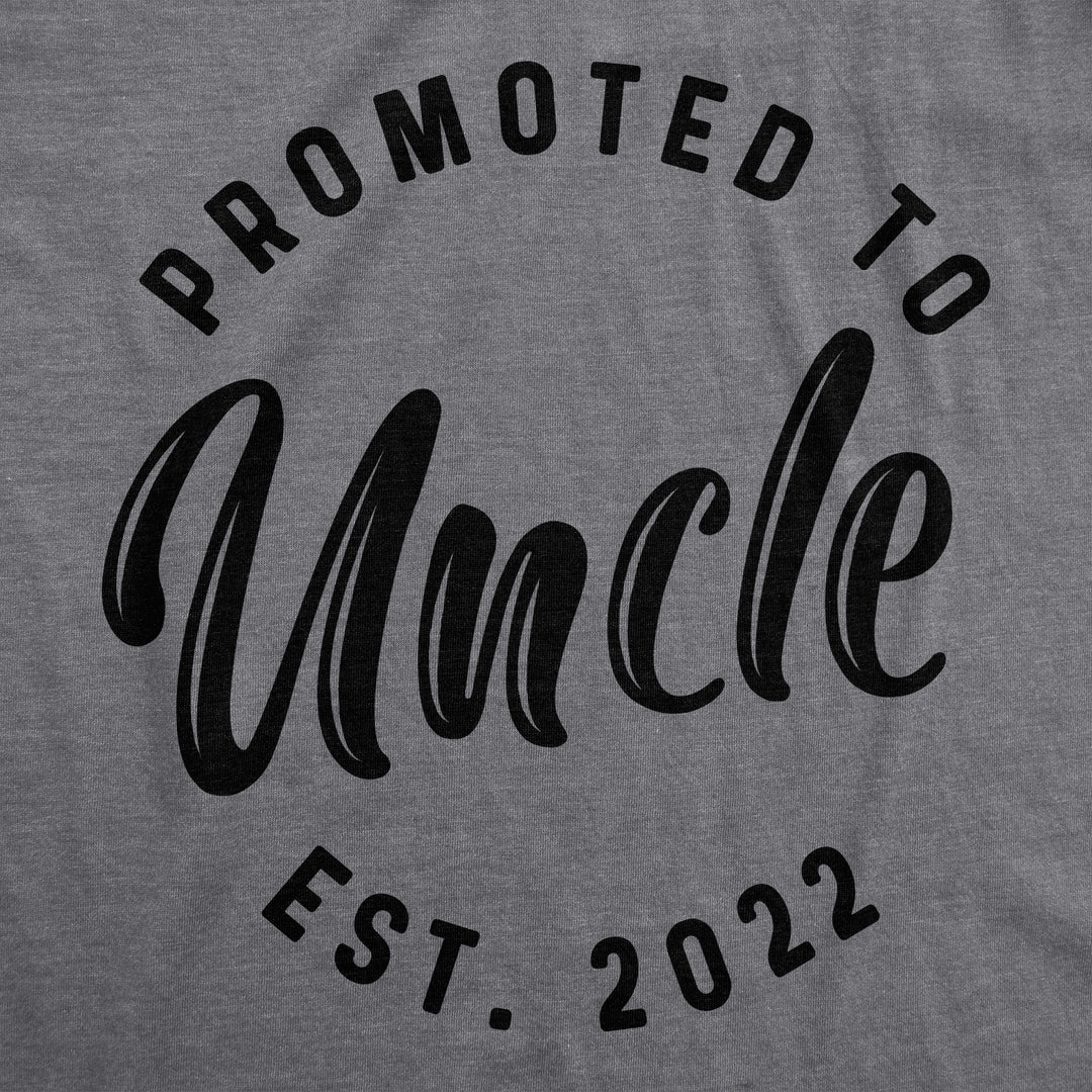 Crazy Dog Mens Shirts Promoted To Papa Grandpa or Uncle 2025 2024 or 2023 Funny Fathers Day Tees