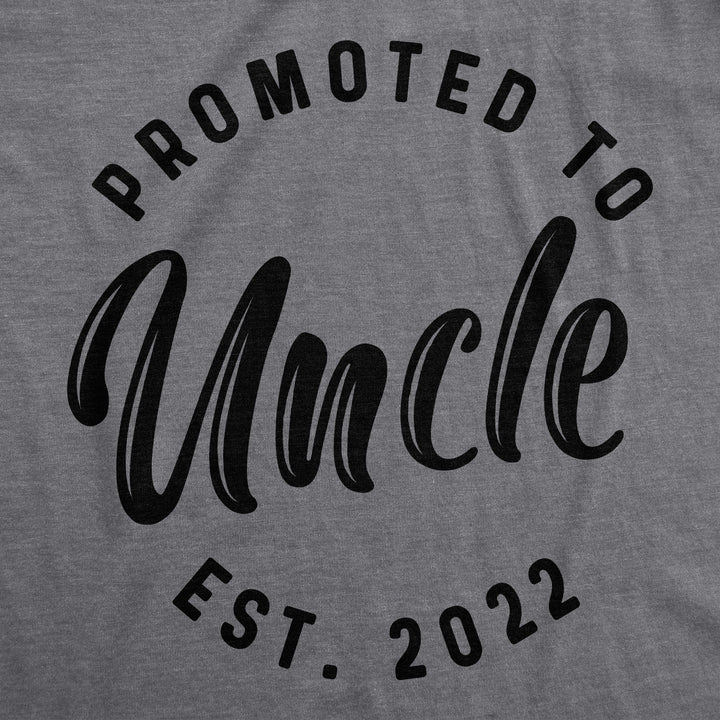 Crazy Dog Mens Shirts Promoted To Papa Grandpa or Uncle 2025 2024 or 2023 Funny Fathers Day Tees