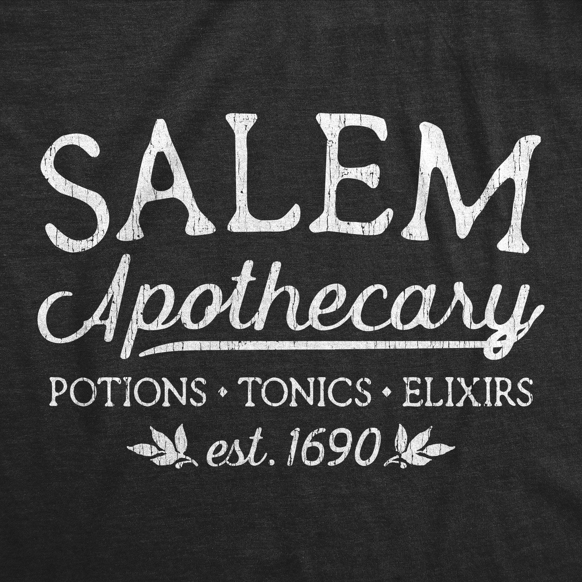 Funny Heather Black - Apothecary Salem Apothecary Mens T Shirt Nerdy Halloween Tee
