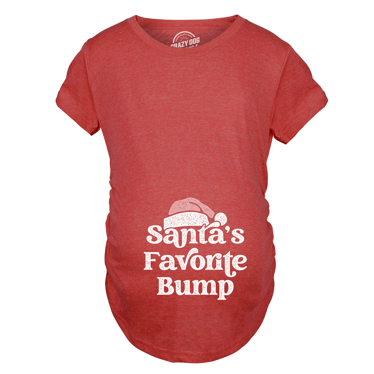Santa&#39;s Favorite Bump Maternity T Shirt