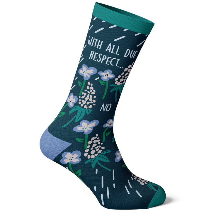 Women's With All Due Respect…No Socks