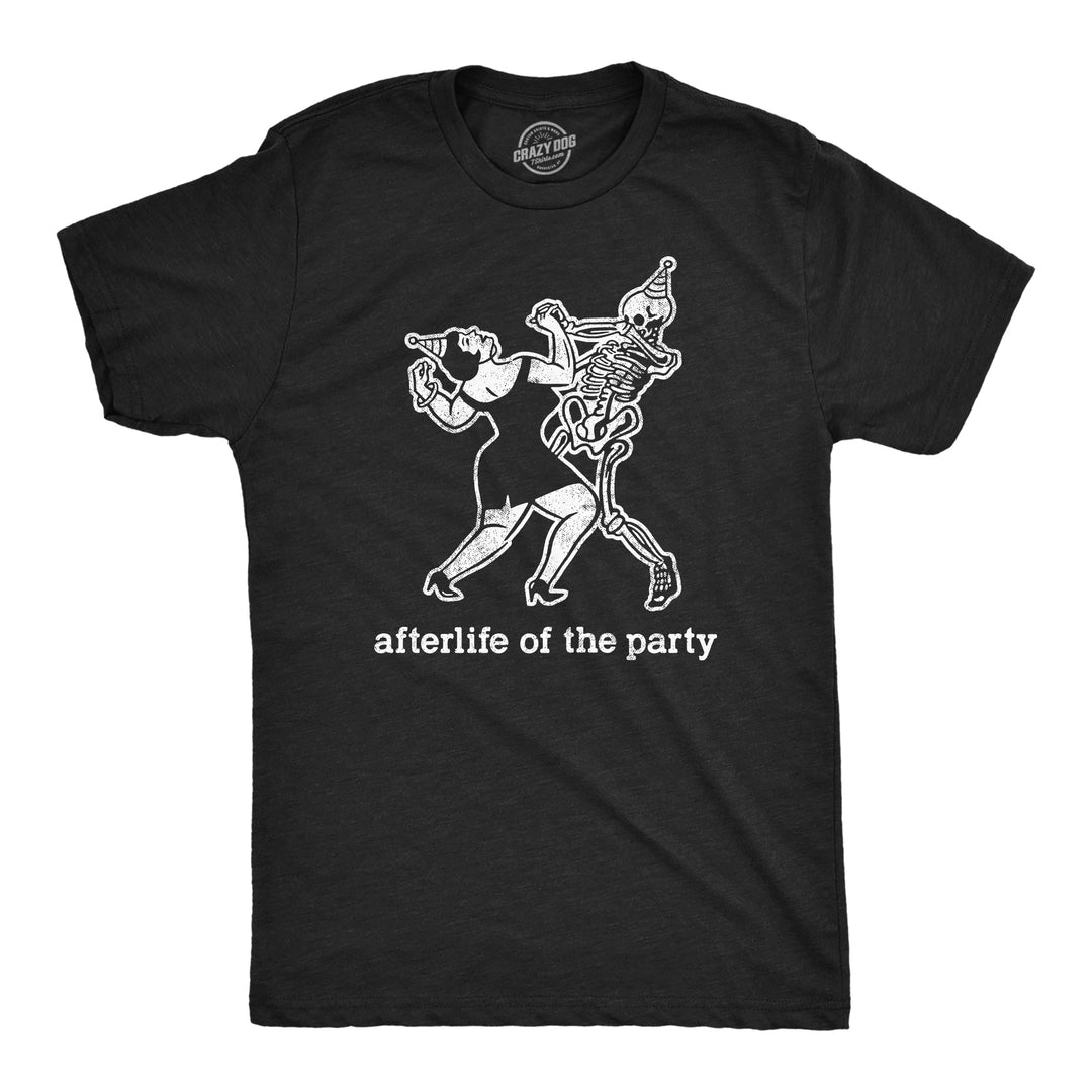 Funny Heather Black - AFTERLIFE Afterlife Of The Party Mens T Shirt Nerdy Halloween Tee