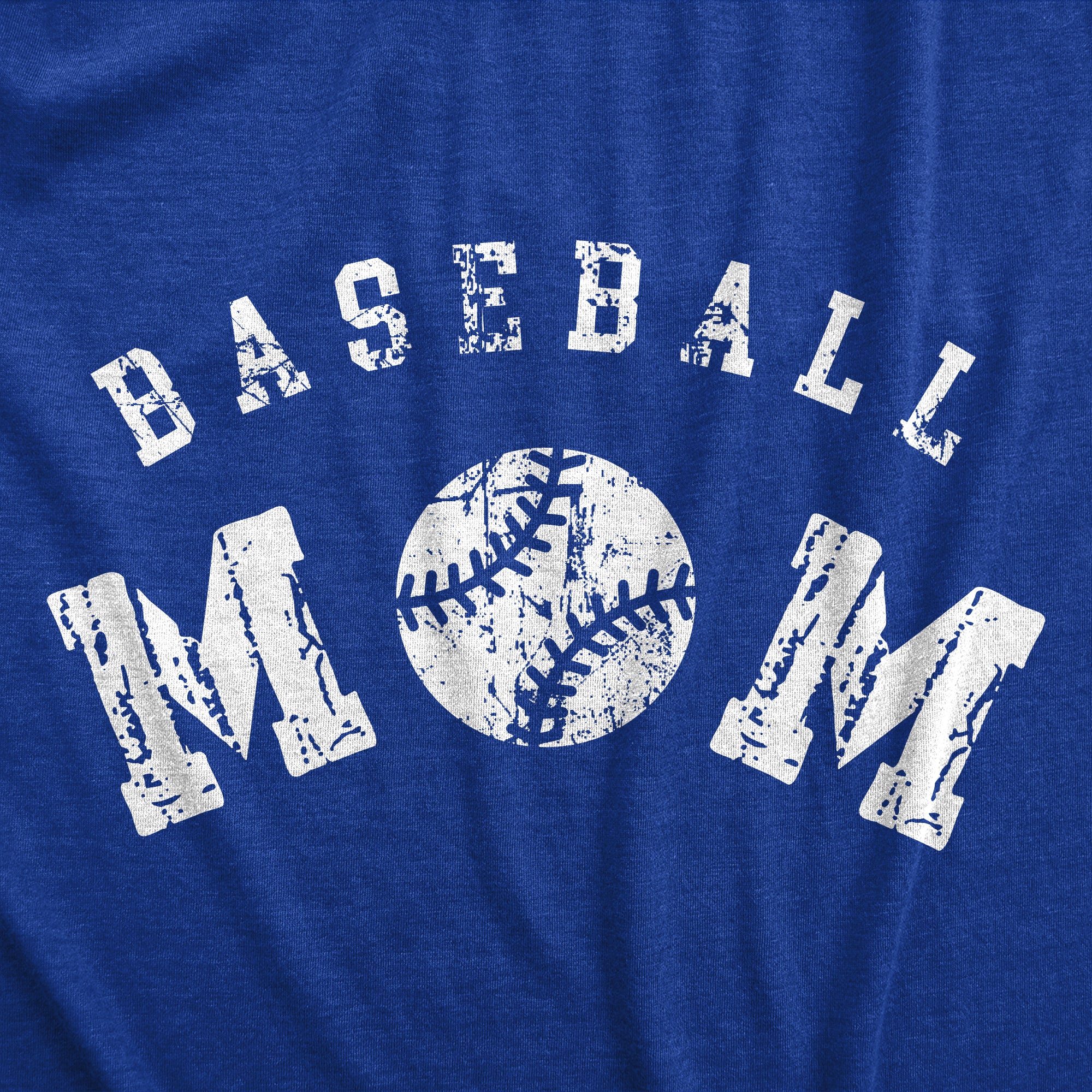 Funny Heather Royal - Baseball Mom Baseball Mom Womens T Shirt Nerdy Mother's Day Baseball Tee
