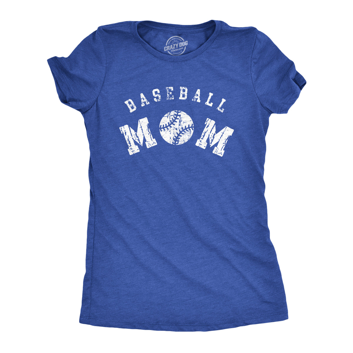 Funny Heather Royal - Baseball Mom Baseball Mom Womens T Shirt Nerdy Mother&#39;s Day Baseball Tee