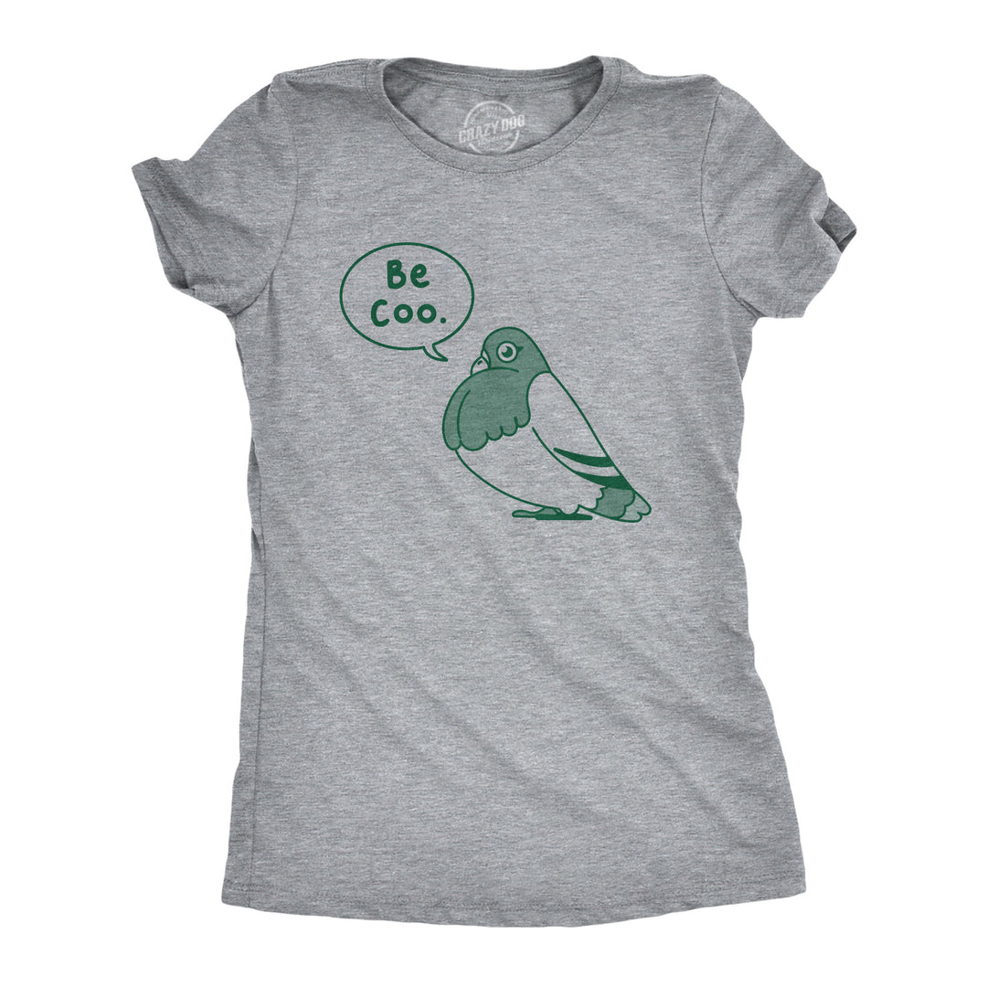 Funny Light Heather Grey - COO Be Coo Womens T Shirt Nerdy animal Tee