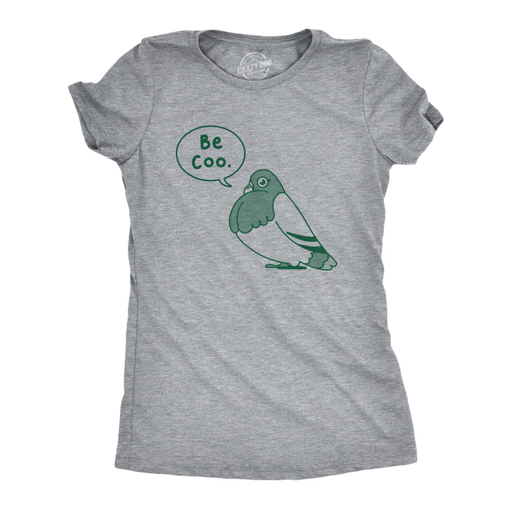 Funny Light Heather Grey - COO Be Coo Womens T Shirt Nerdy animal Tee