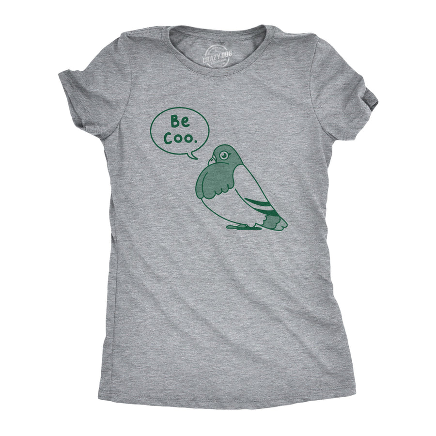 Funny Light Heather Grey - COO Be Coo Womens T Shirt Nerdy animal Tee