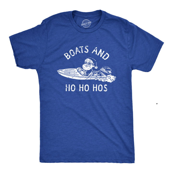 Funny Heather Royal - BOATS Boats And Ho Ho Hos Mens T Shirt Nerdy Christmas Sarcastic Tee