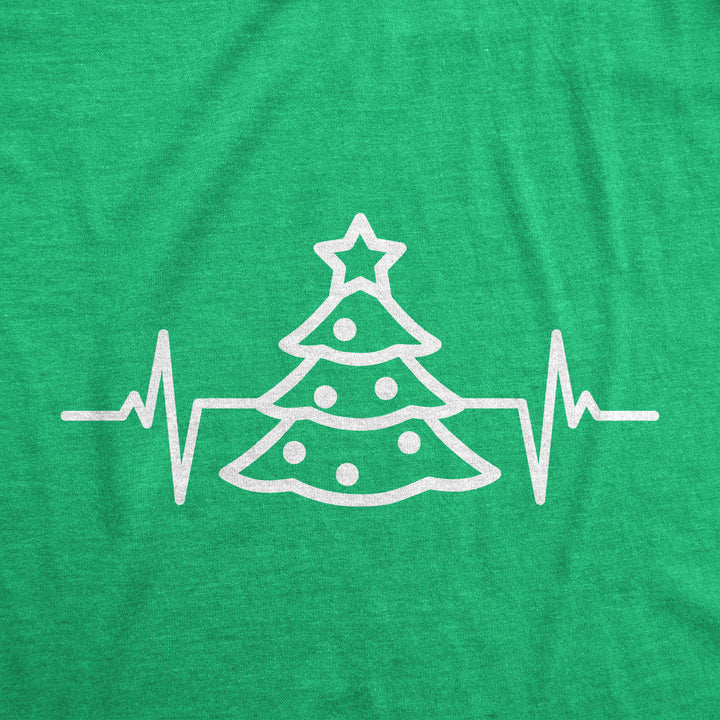 Christmas Tree Heart Beat Women's T Shirt