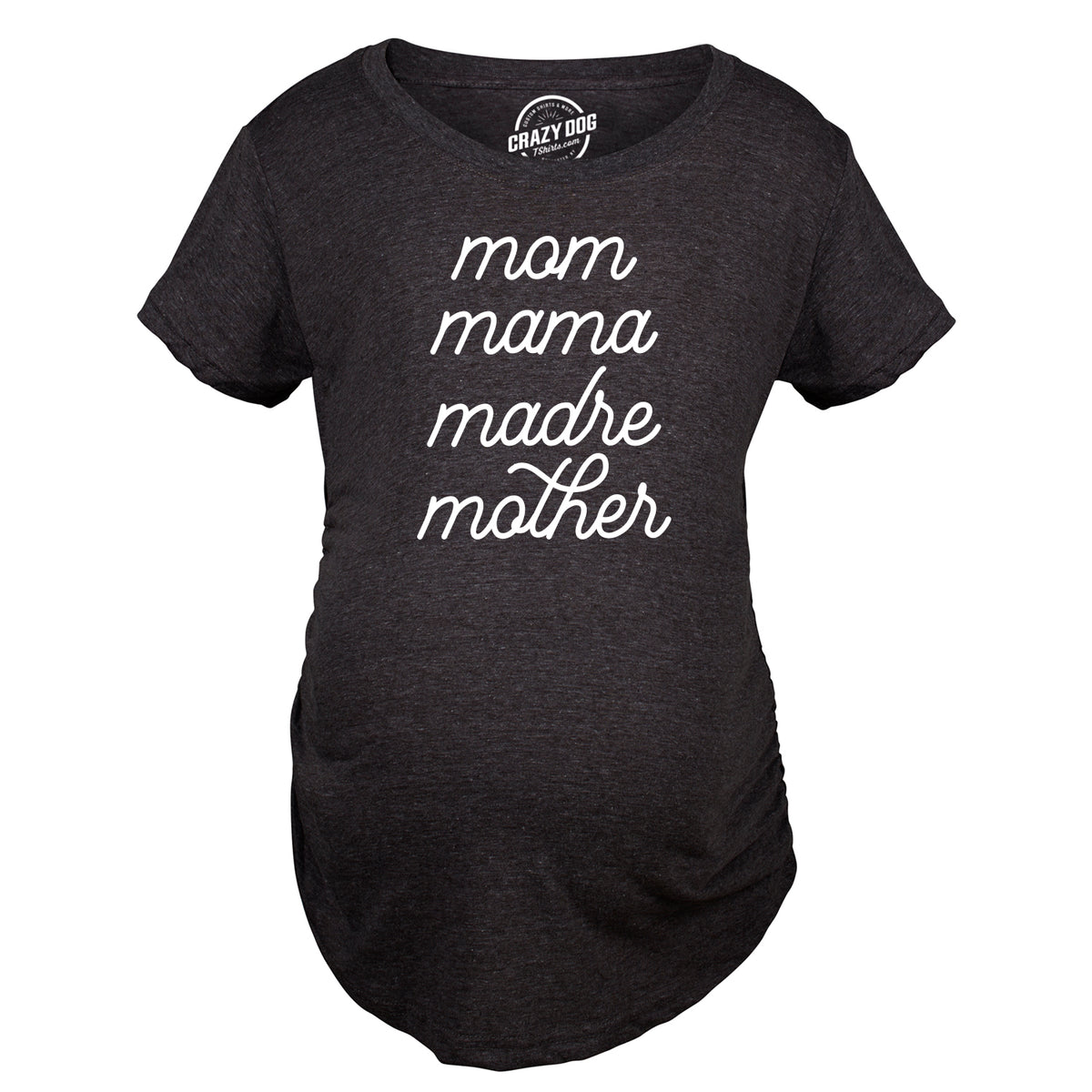 Funny Heather Black Mom Mama Madre Mother Maternity T Shirt Nerdy Mother&#39;s Day Tee