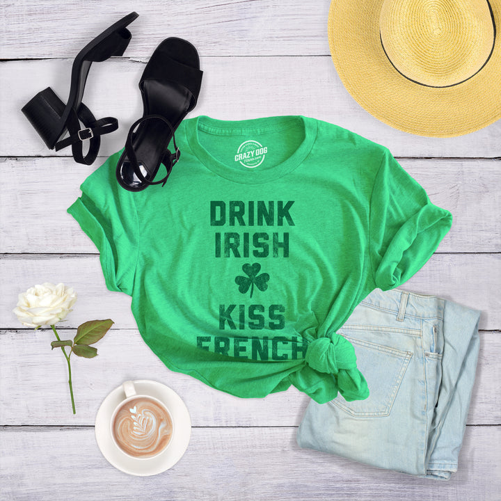 Drink Irish Kiss French Women's T Shirt