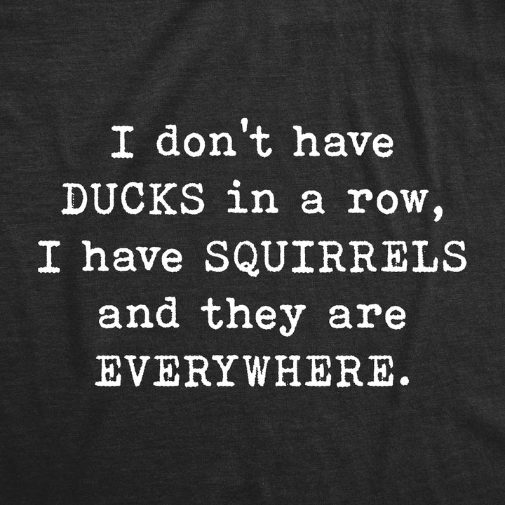 Ducks In A Row Women's T Shirt