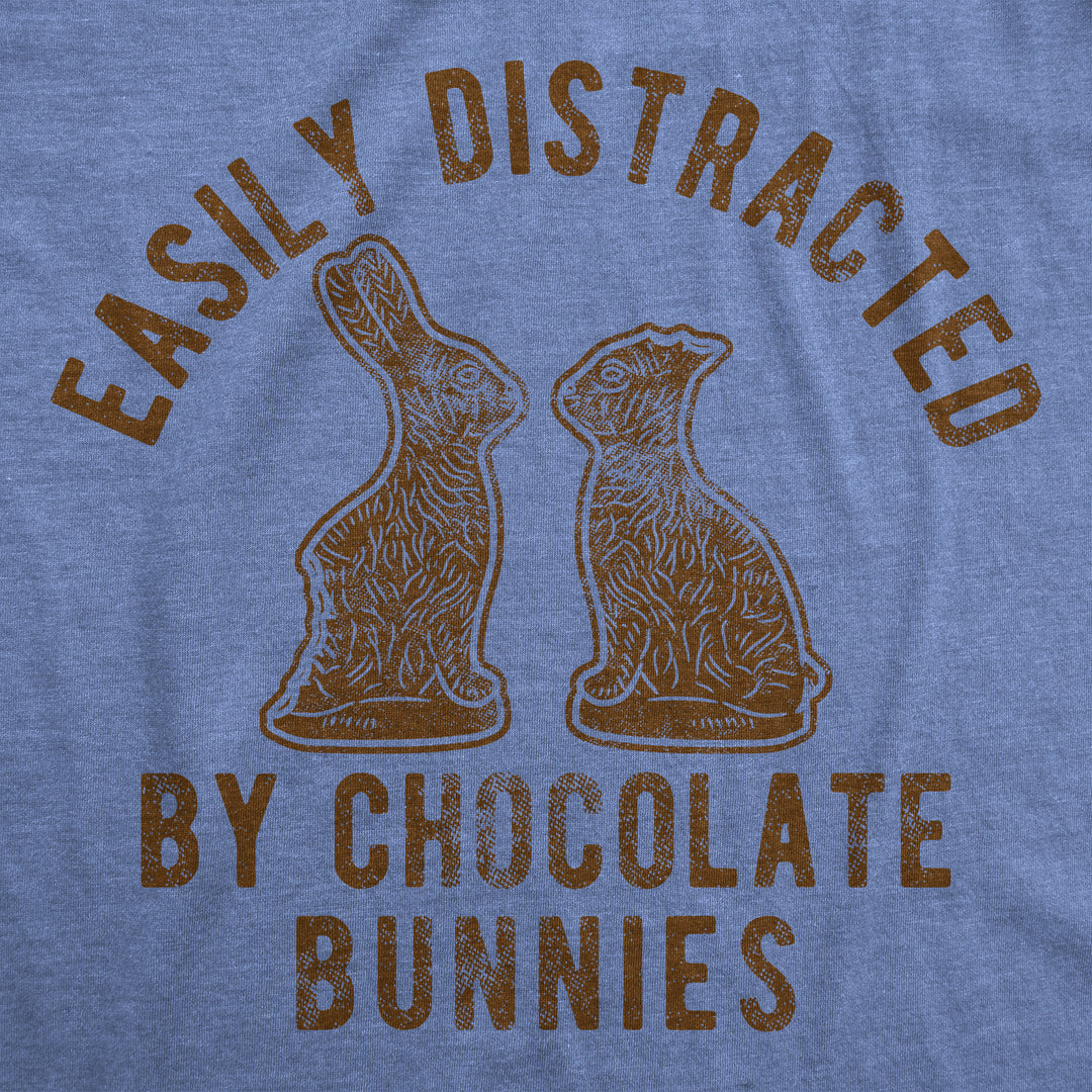 Easily Distracted By Chocolate Bunnies Women's T Shirt