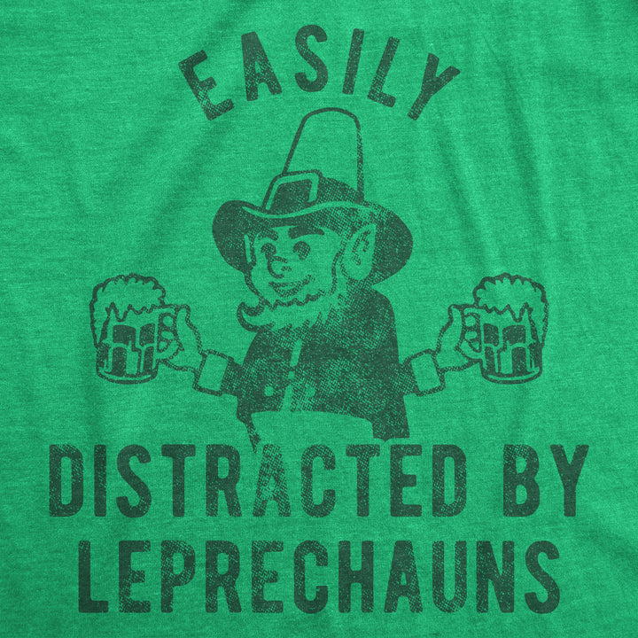 Easily Distracted By Leprechauns Men's T Shirt
