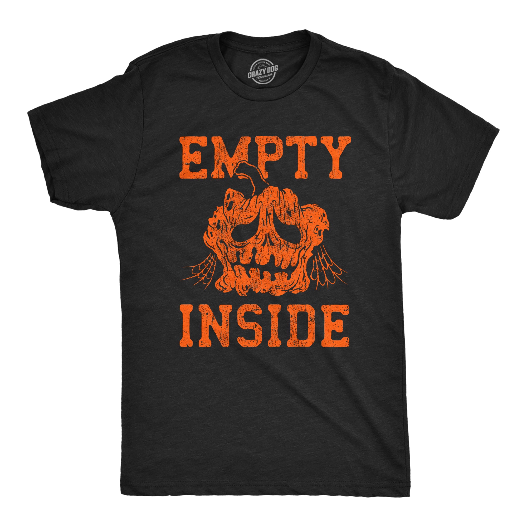Funny Heather Black - EMPTY Empty Inside Mens T Shirt Nerdy Halloween Sarcastic Tee