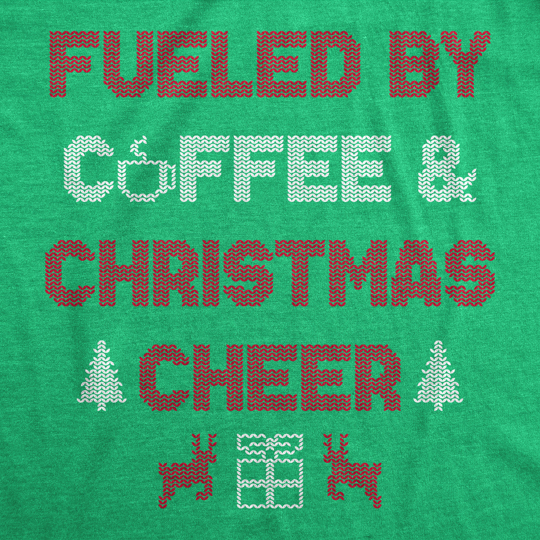 Fueled By Coffee And Christmas Cheer Men's T Shirt