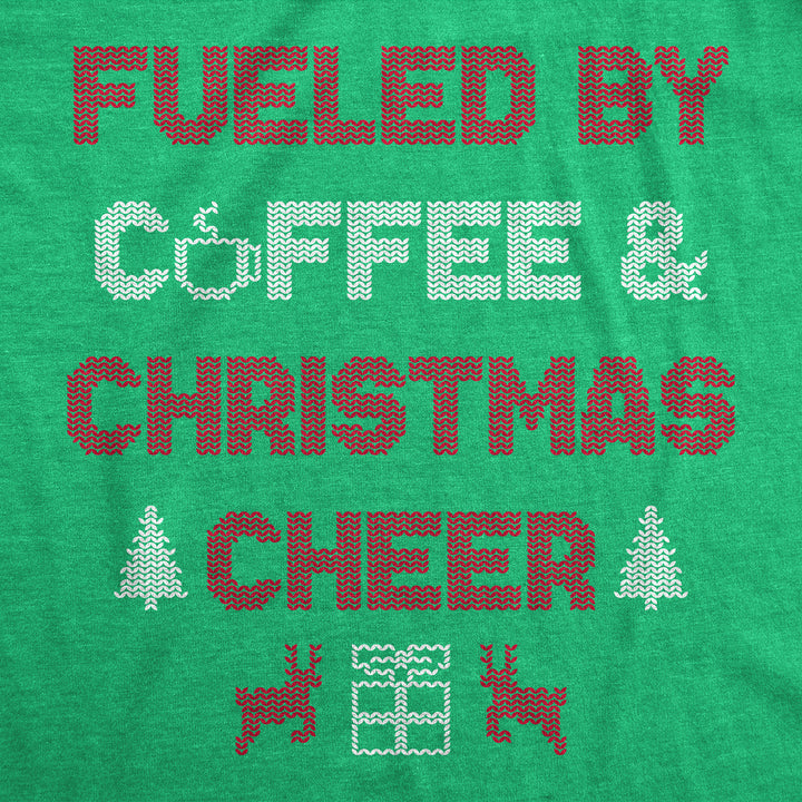 Fueled By Coffee And Christmas Cheer Men's T Shirt