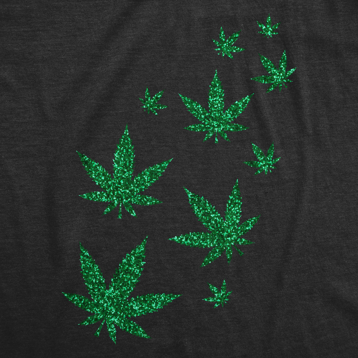 Glitter Pot Leaves Women&#39;s T Shirt