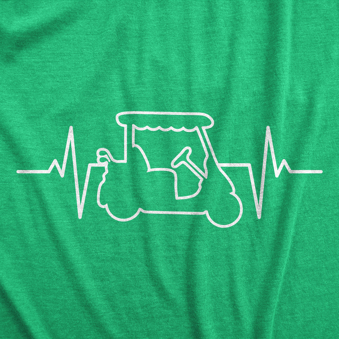 Golf Cart Heart Beat Men's T Shirt