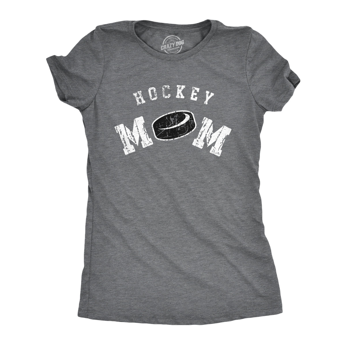 Funny Dark Heather Grey - Hockey Mom Hockey Mom Womens T Shirt Nerdy Mother&#39;s Day Hockey Tee
