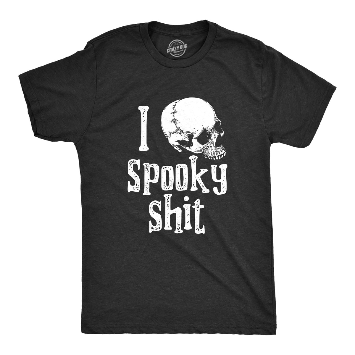 Funny Heather Black - SPOOKY I Love Spooky Shit Mens T Shirt Nerdy Halloween Tee