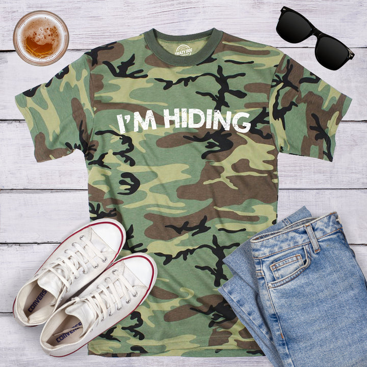 I'm Hiding Men's T Shirt