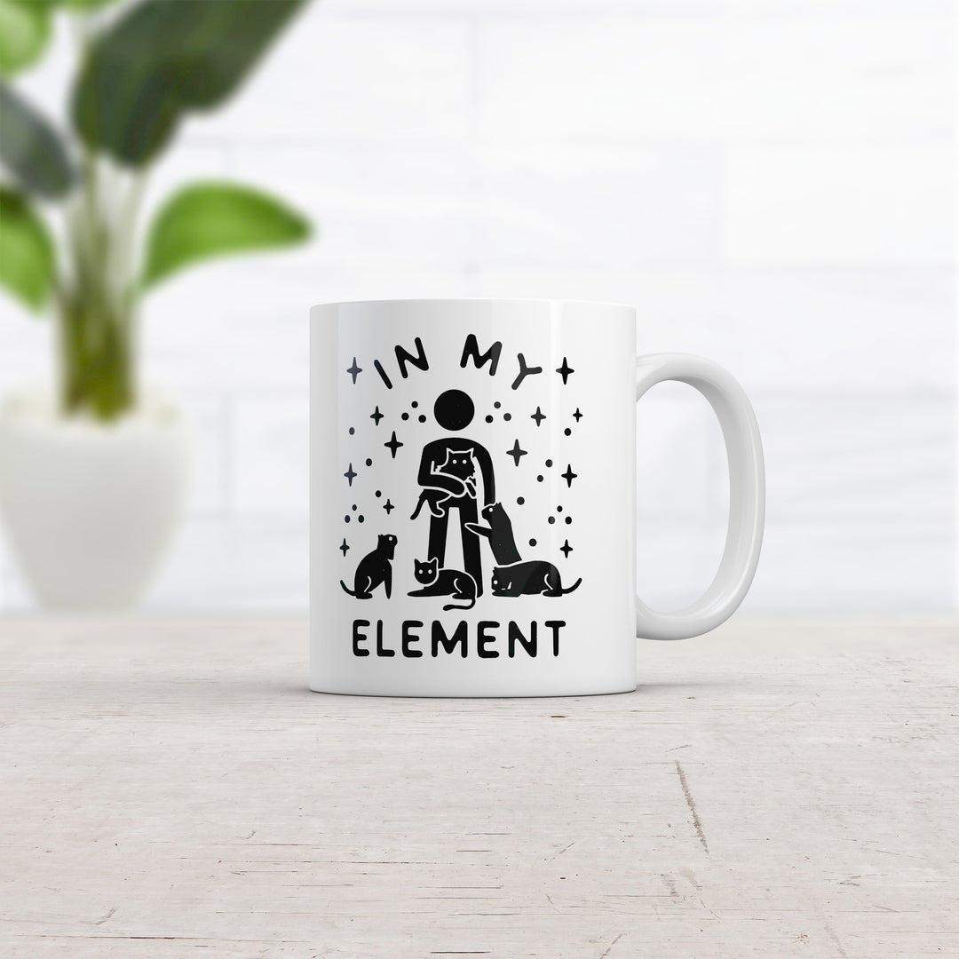 In My Element Cats Mug Funny Kitten Lovers Pet Graphic Novelty Coffee Cup-11oz