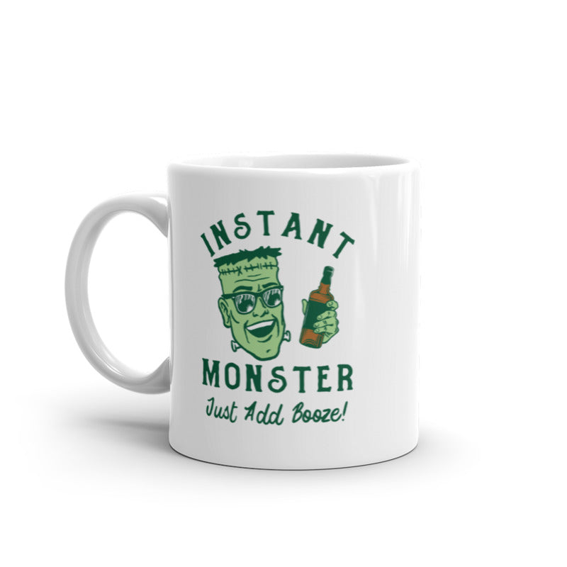 Funny White Instant Monster Coffee Mug Nerdy Drinking Tee