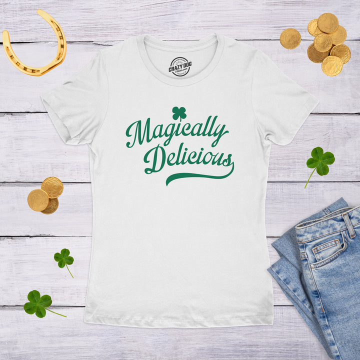Magically Delicious White Shirt Glitter Ink Women's T Shirt