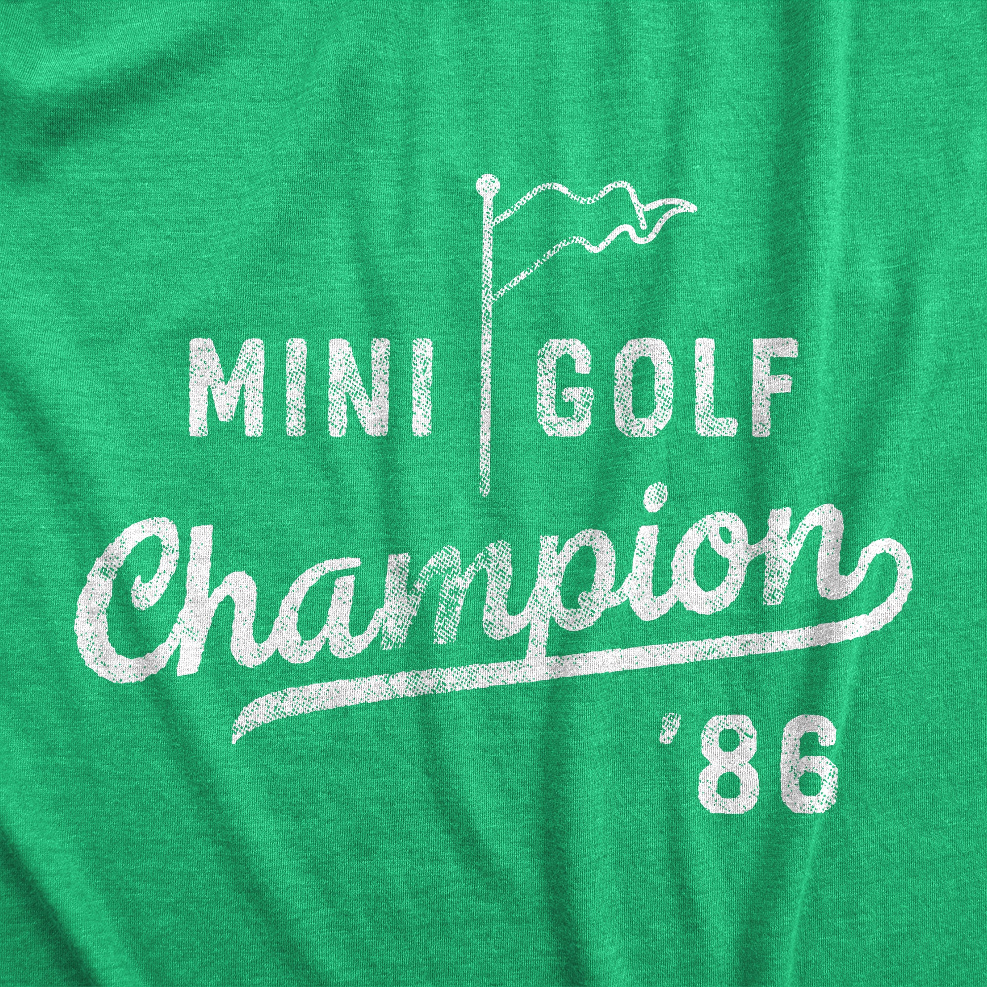Funny Heather Green - Mini Golf Champ Mini Golf Champion Mens T Shirt Nerdy Golf retro retro Tee