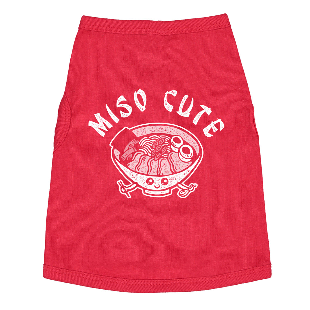 Funny Heather Red Miso Cute Tee Dog Shirt Nerdy Dog food Tee