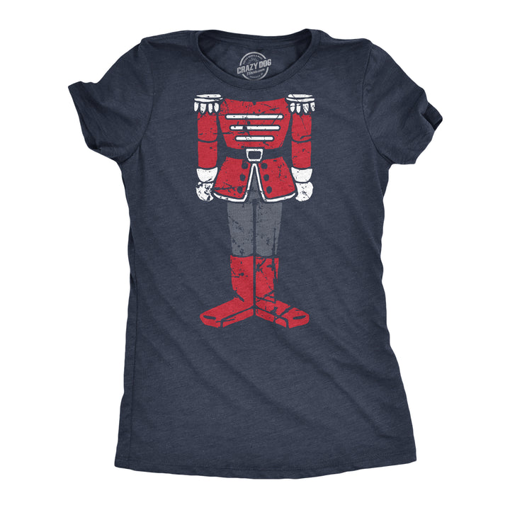 Funny Heather Navy - NUTCRACKER Nutcracker Body Womens T Shirt Nerdy Christmas Tee
