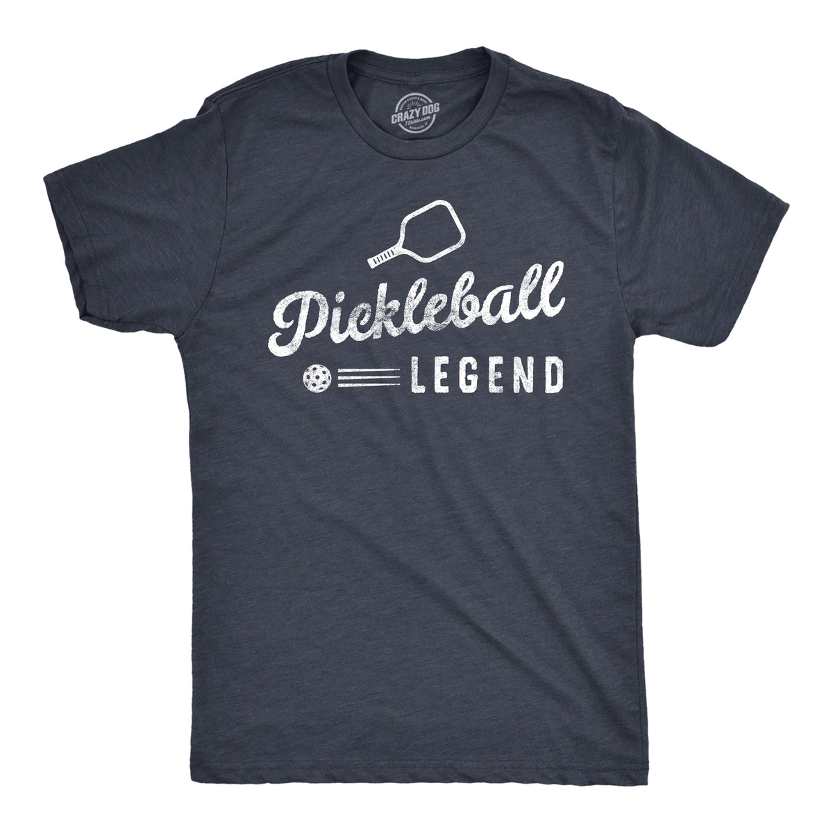 Funny Heather Navy - Legend Pickleball Legend Mens T Shirt Nerdy fitness Sarcastic Tee