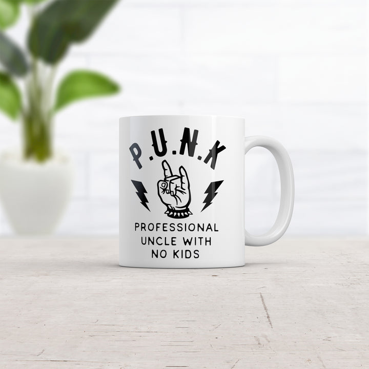 Punk Professional Uncle No Kids Mug Funny Sarcastic Acronym Graphic Novelty Coffee Cup-11oz