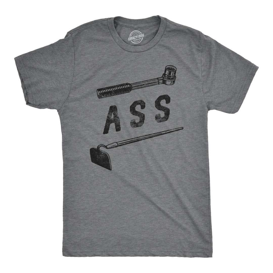 Funny Dark Heather Grey - RATCHET Ratchet Ass Hoe Mens T Shirt Nerdy mechanic Tee