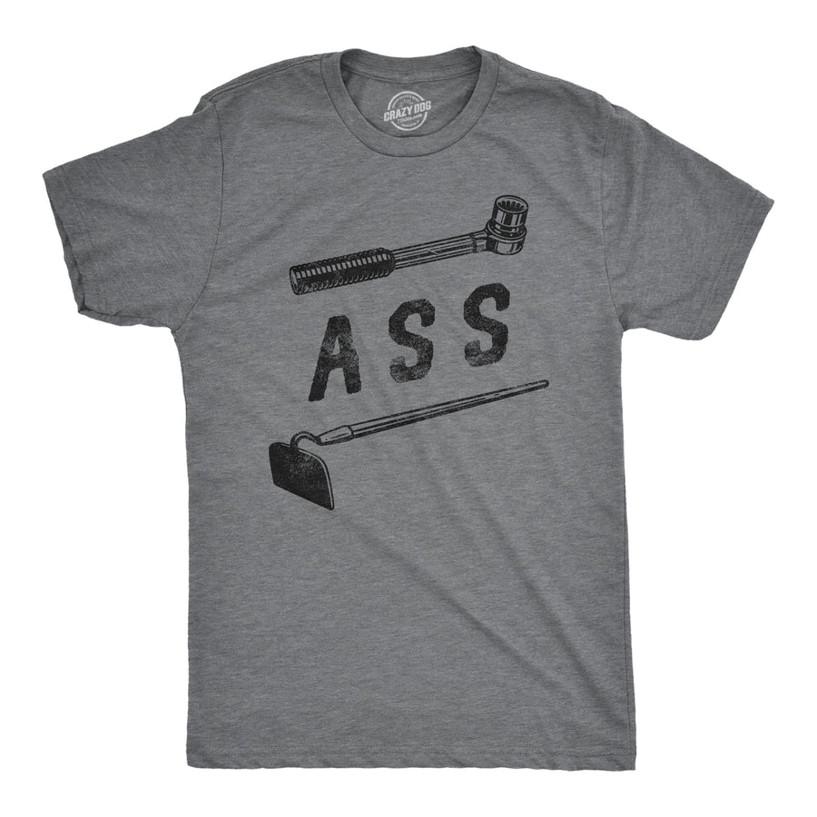 Funny Dark Heather Grey - RATCHET Ratchet Ass Hoe Mens T Shirt Nerdy mechanic Tee