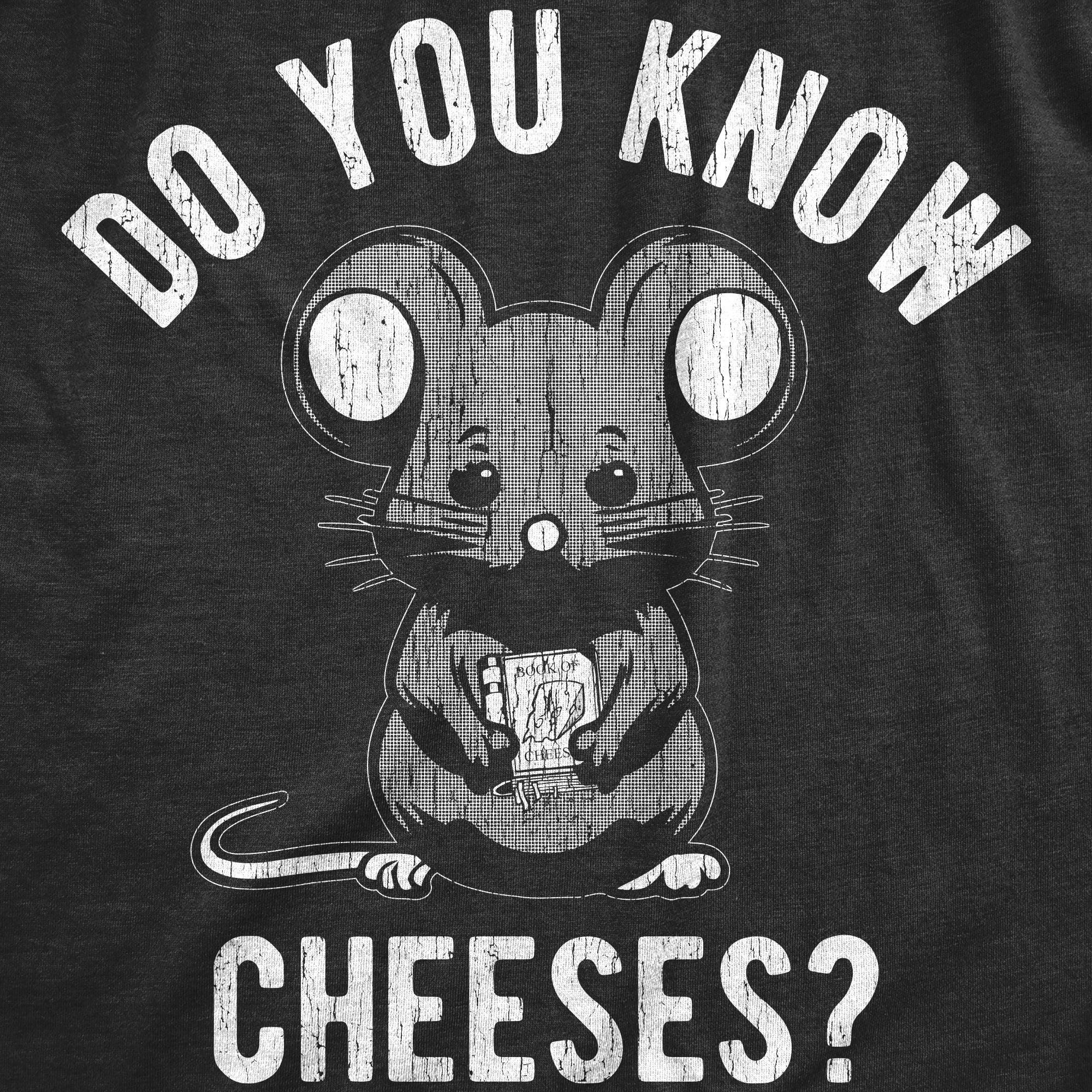 Funny Heather Black - CHEESES Do You Know Cheeses Womens T Shirt Nerdy Food sarcastic Tee