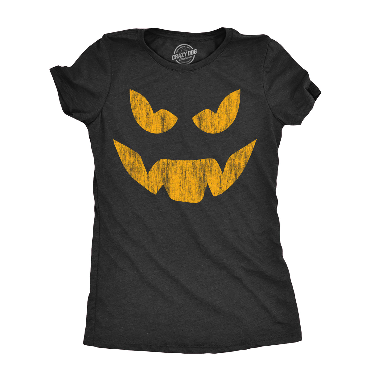 Funny Heather Black - EDDIE Evil Eddie Womens T Shirt Nerdy Halloween Tee