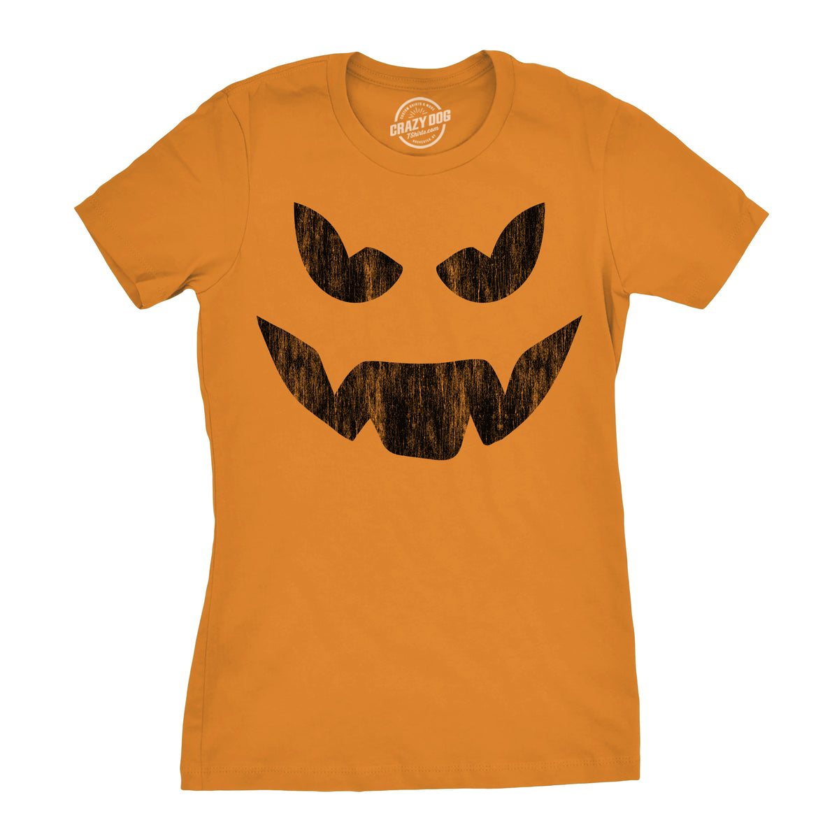 Funny Orange - EDDIE Evil Eddie Womens T Shirt Nerdy Halloween Tee