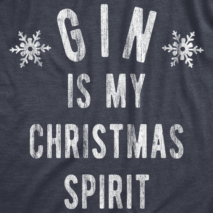 Gin Is My Christmas Spirit Men's T Shirt