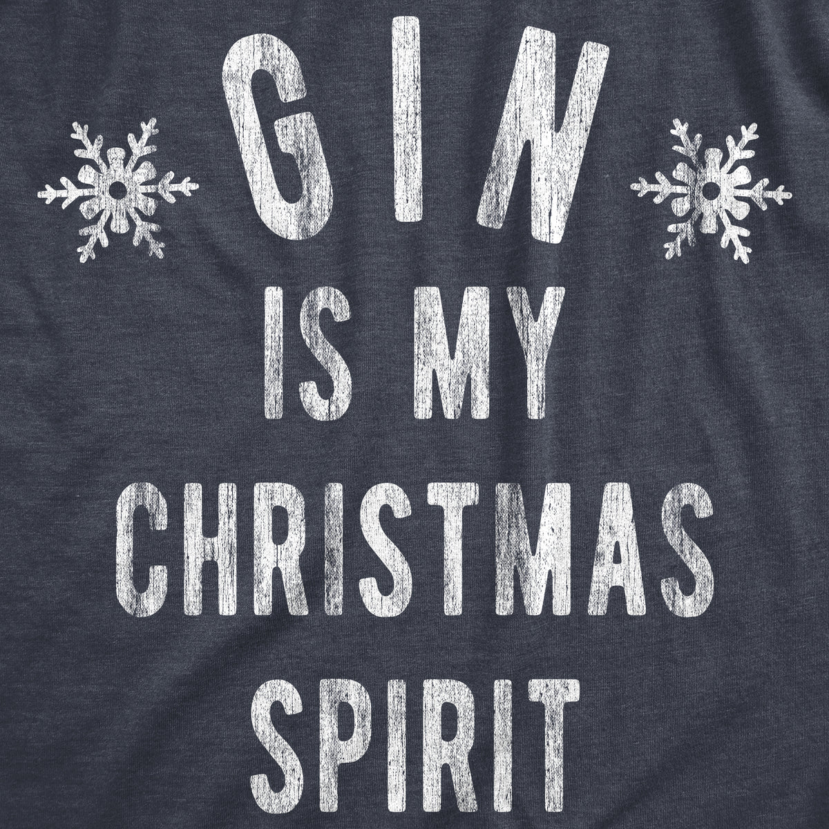 Gin Is My Christmas Spirit Men&#39;s Tshirt
